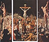 Crucifixion (Triptych) by Maerten van Heemskerck